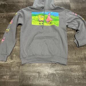 Nickelodeon Gray Hoodie with Cartoon Design